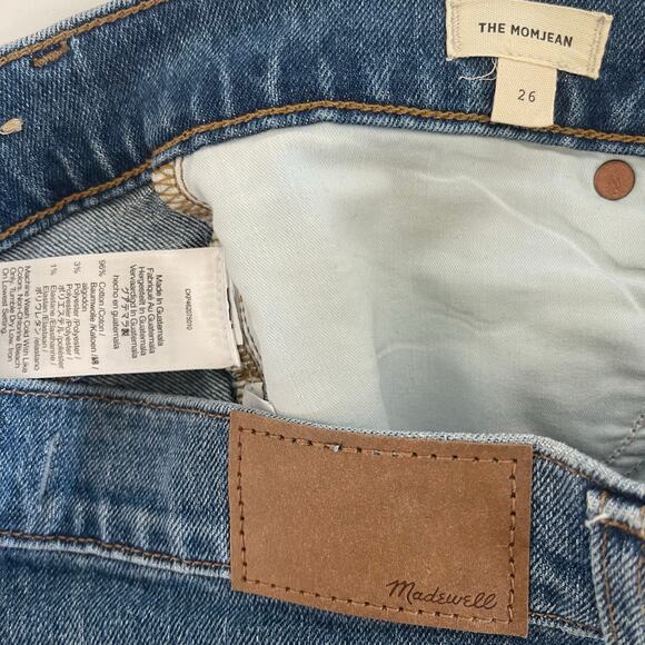 Madewell The Momjean in Stratfield Wash Rigid Denim - Size 26 - Picture 8 of 8